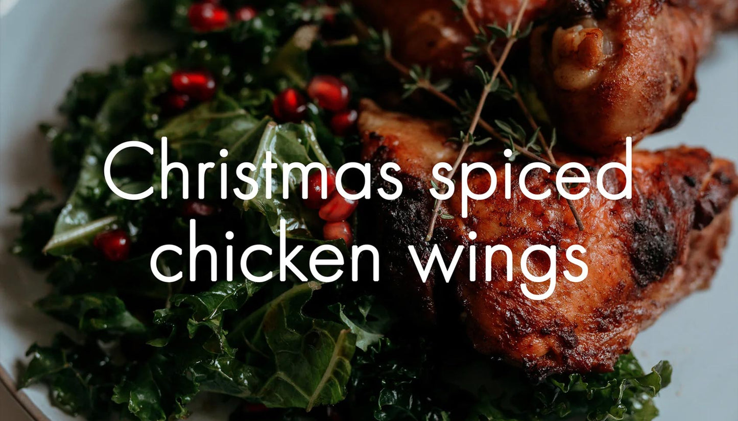 Christmas spiced chicken wings