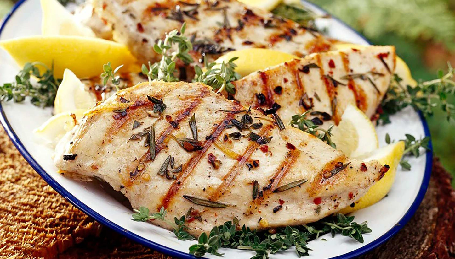 Grilled Chicken with Lemon-Herb Sauce