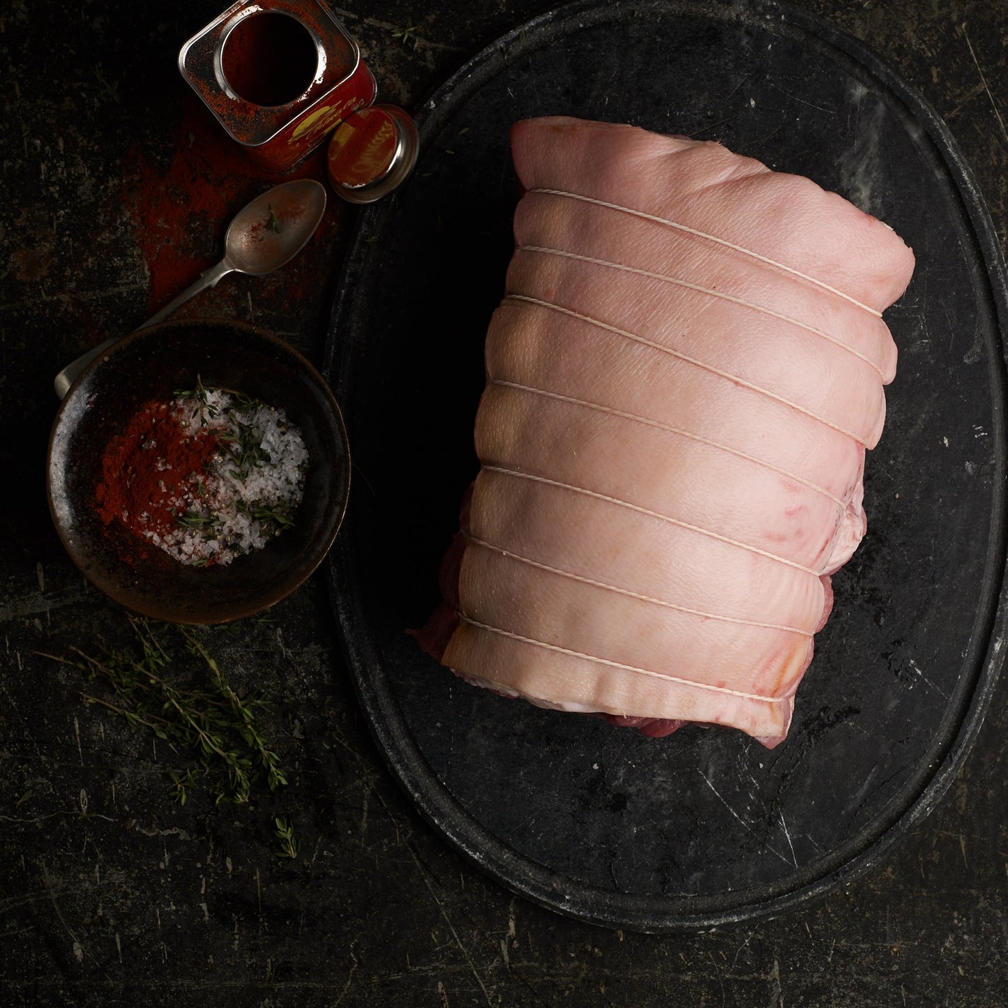 Herb roasted Soy Free pork leg