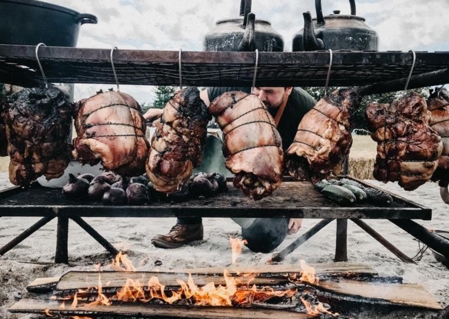 Chef Darren Broom's Elderflower & Whey Washed Lamb Legs Recipe