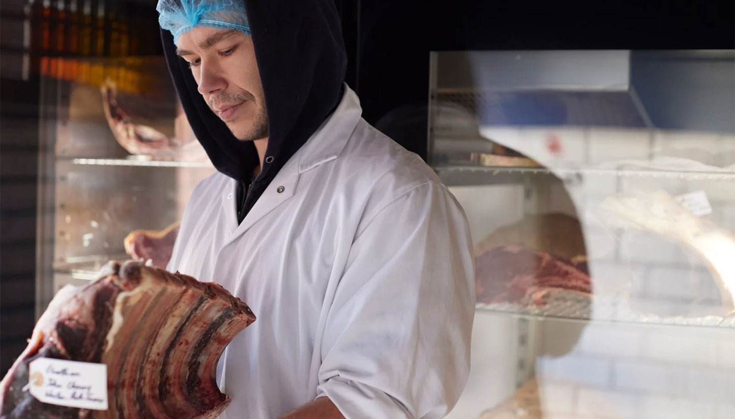 Head Butcher and Business Development Manager Tom Cripps.