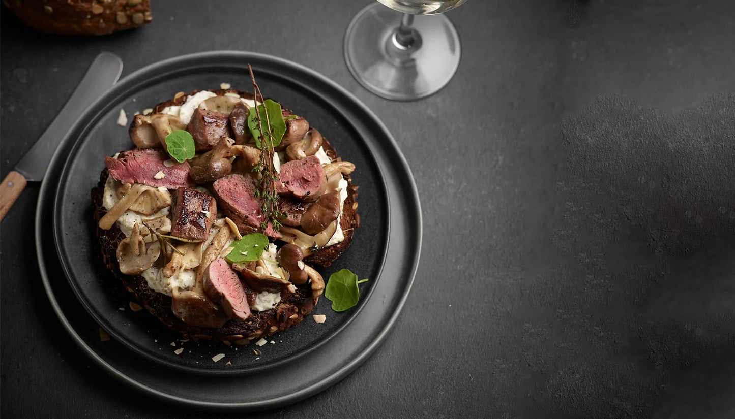 Venison and Mushrooms On Toast