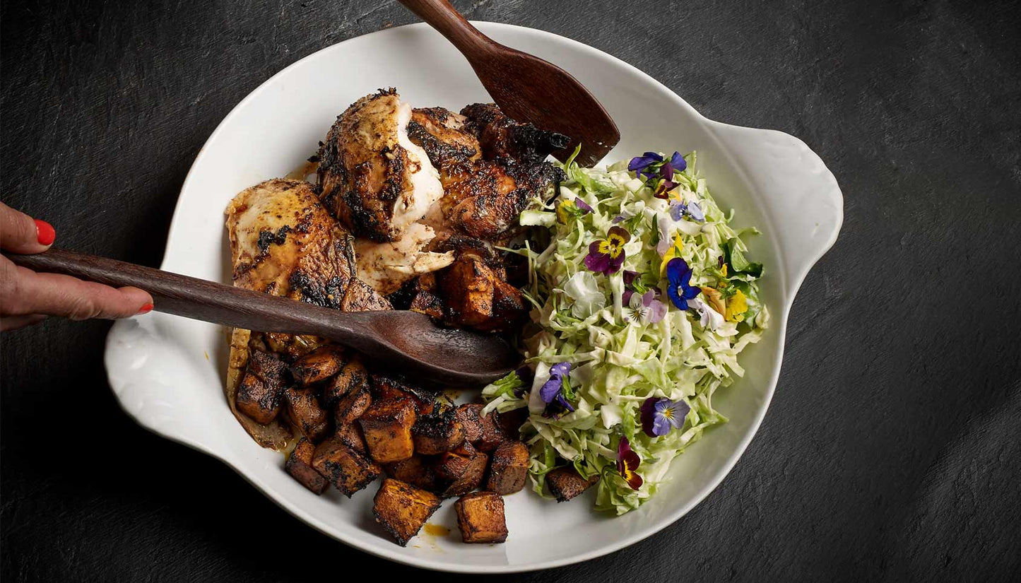 Wood roasted spatchcocked chicken recipe