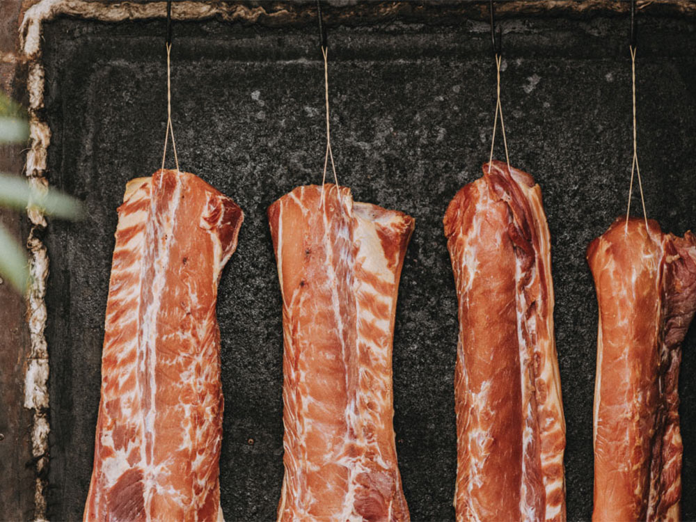 The smokehouse at Maynards farm