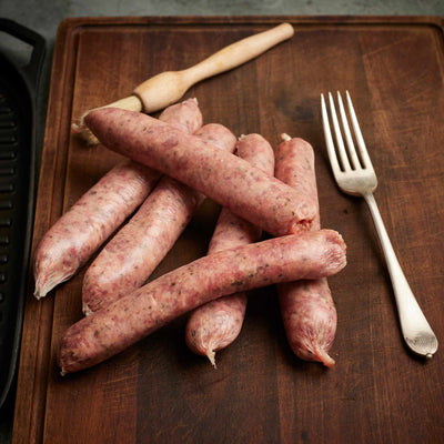 Simple Salt & Pepper Regenerative Pasture Fed Steak Sausages from The Ethical Butcher 