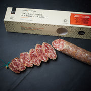 Pork and Fennel Salami by Rare & Pasture at Fowlescombe Farm
